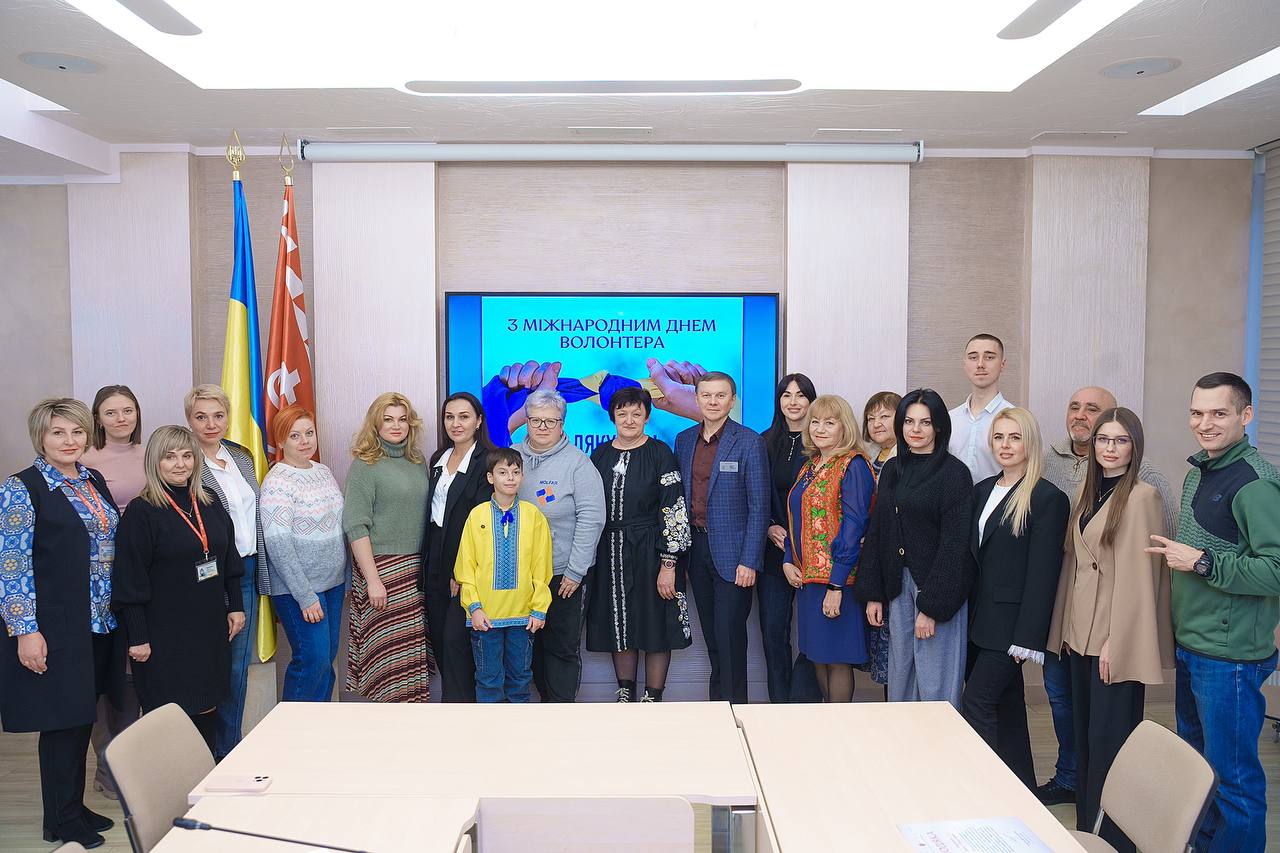 У Міжнародний день волонтера відзначили вінничан, які допомагають військовим, внутрішньо переміщеним особам, людям з інвалідністю